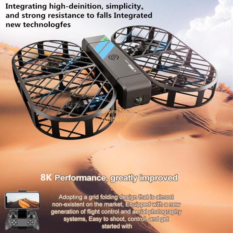 Drone Rc Helicopter With Camera - Камера 8K HD 360° ° Защита