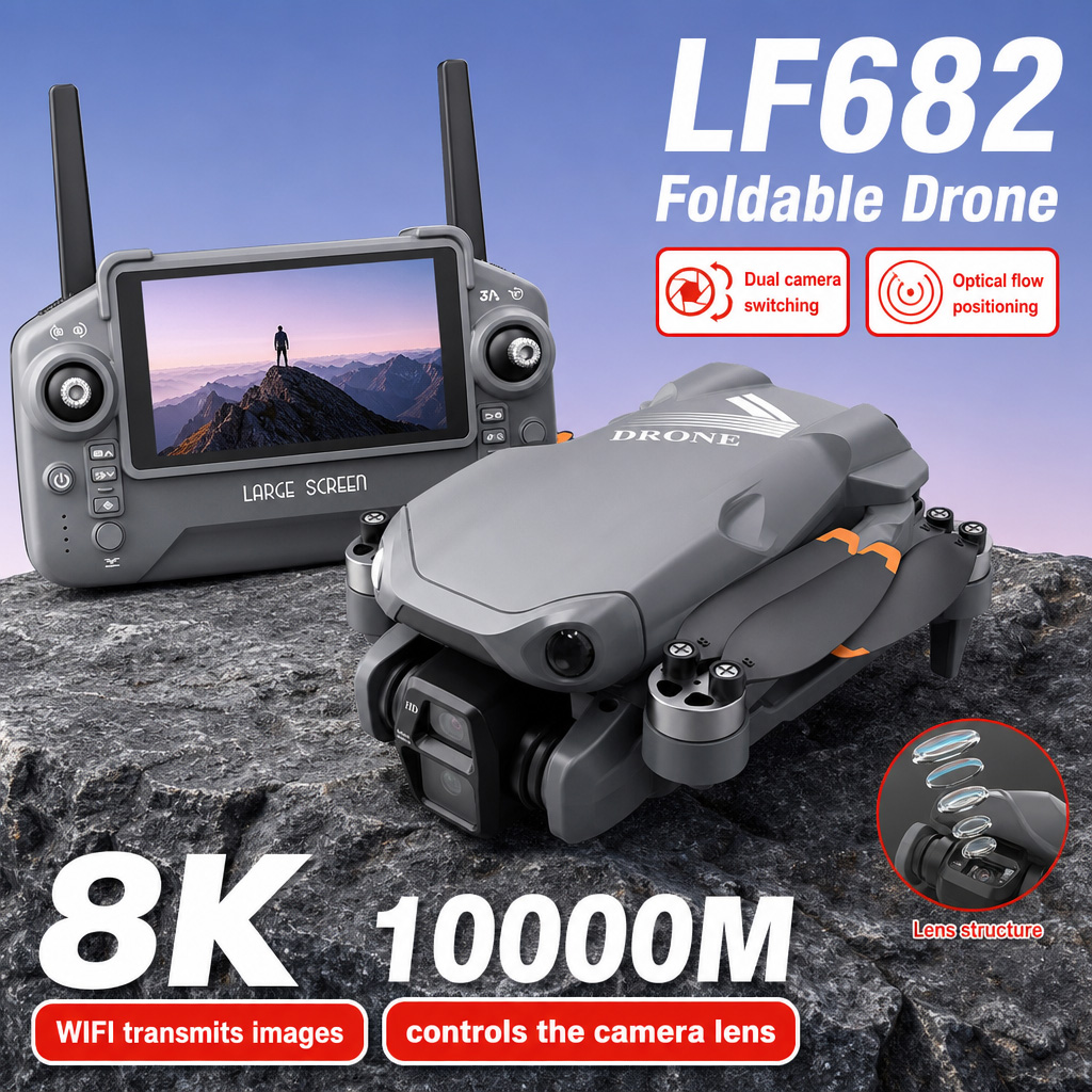 Drone Rc Team City - Дрон для аэрофотосъемки LF682 с двумя