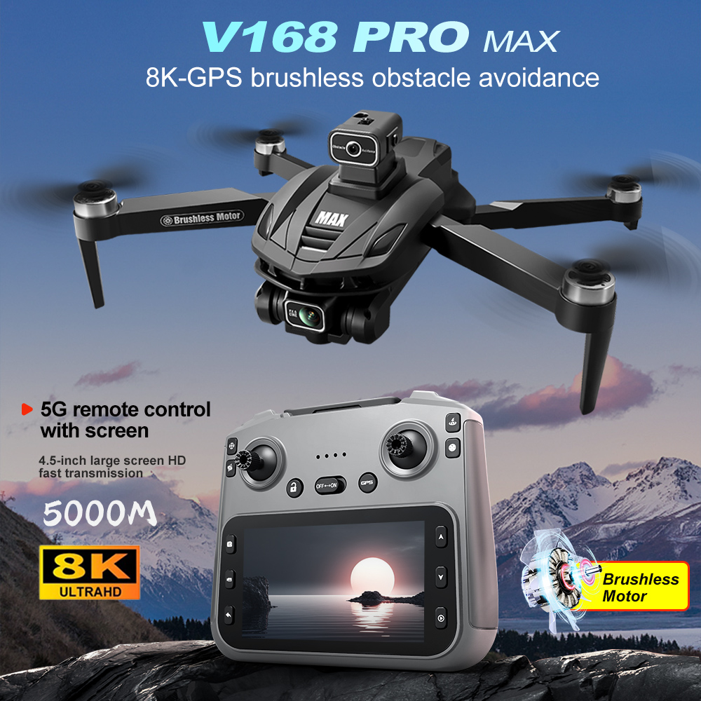 Drone E88Pro Rc 4K - V168 PRO Max GPS Дрон 8K