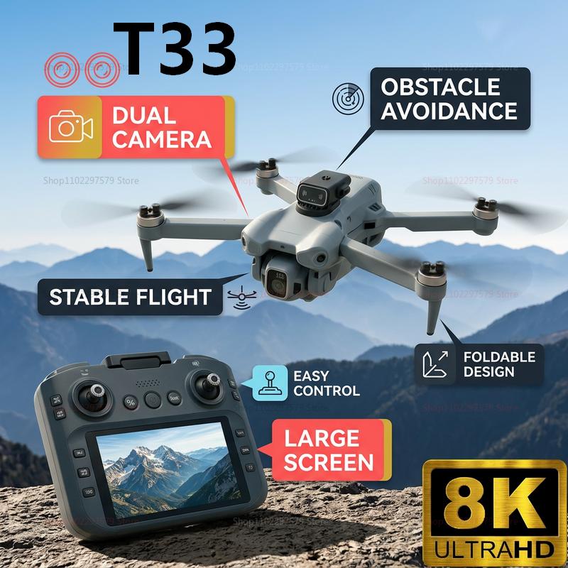 Drone Rc Folding - Новый радиоуправляемый дрон T33 2026 года