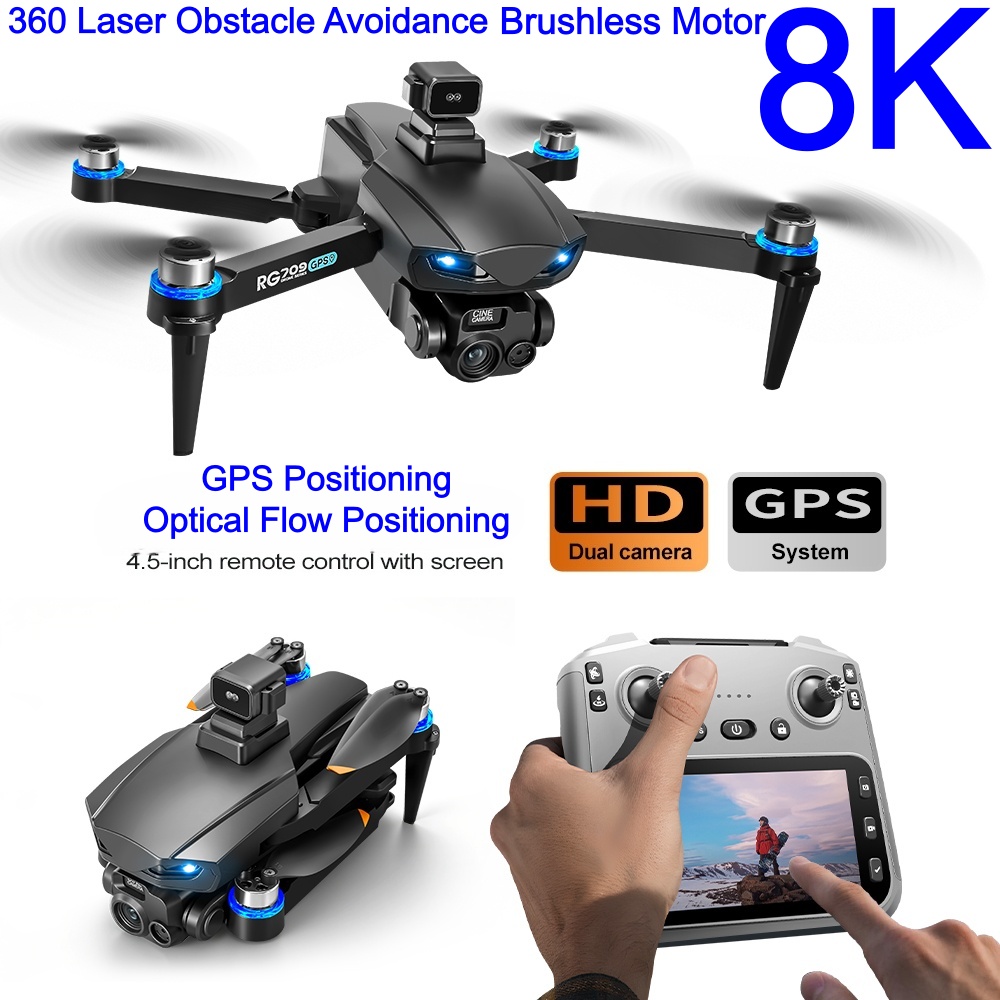 Drone Rc Folding - НОВЫЙ дрон 8K с HD-камерой, лазерное