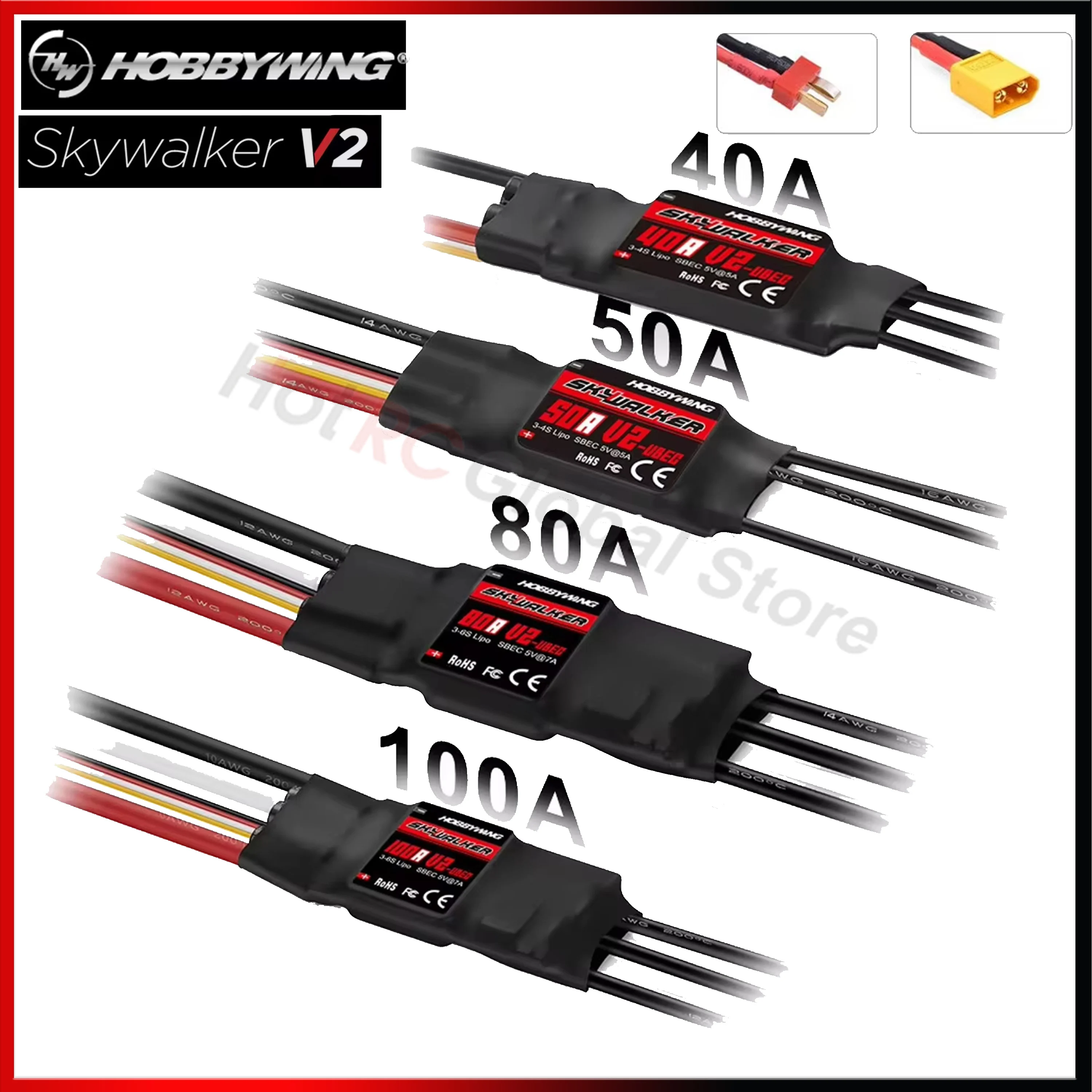 Nano Quad Fpv - Контроллер скорости HOBBYWING Skywalker V2 Series,