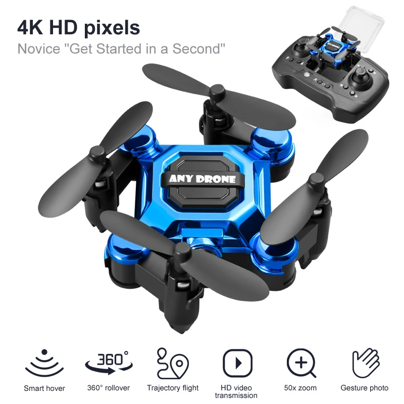 Drone Rc Folding - 4K камера HD RC Дрон Складной