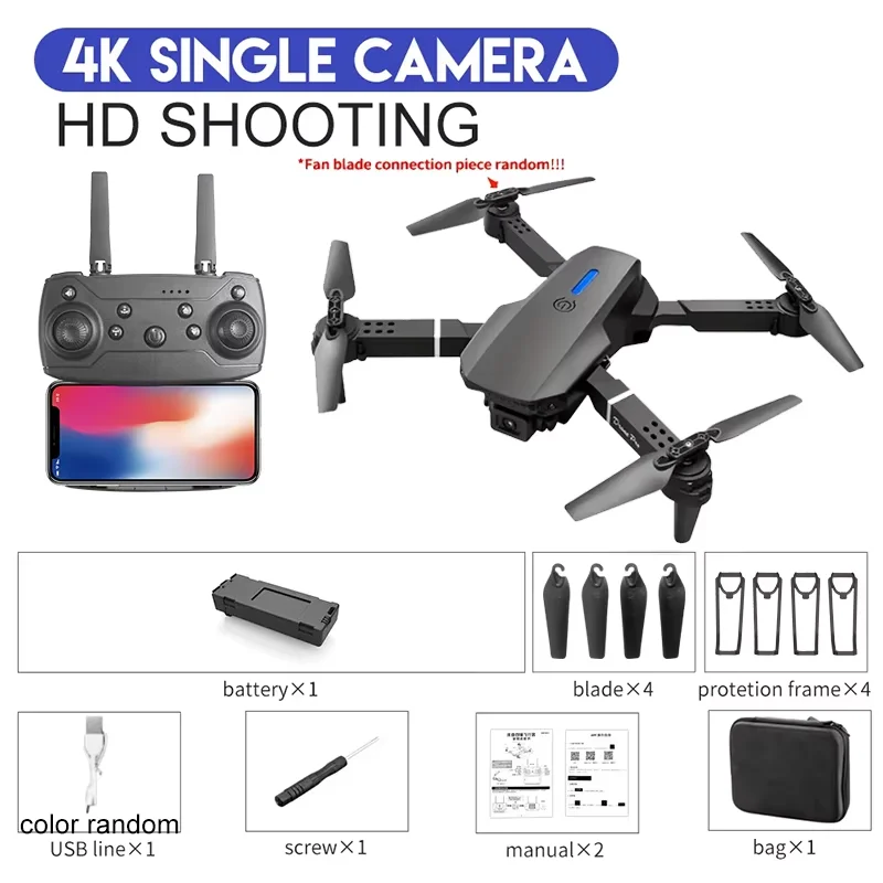 Drone E88Pro Rc 4K - Дрон 4K E88Pro с двойной HD-камерой