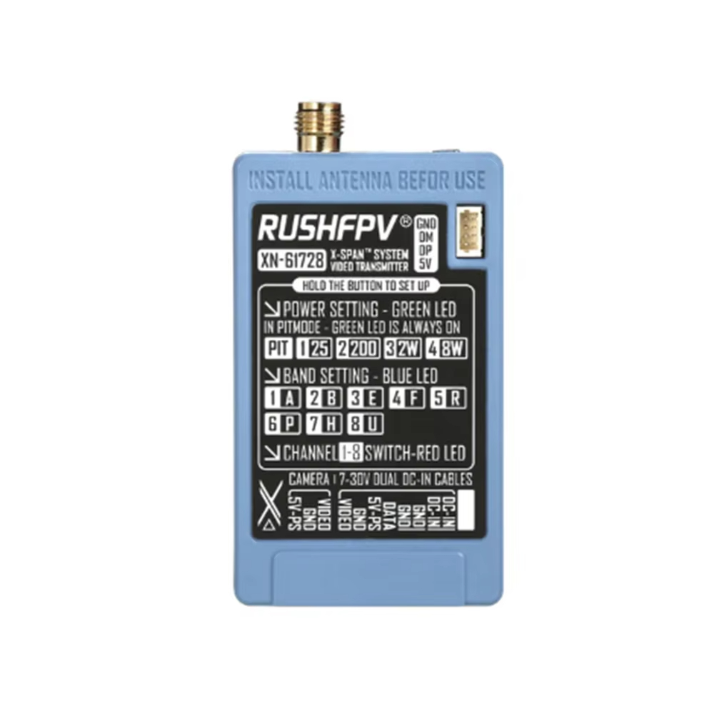 RUSHFPV 6.1‑7.2G 8W X61728 VTX – обзор и цена Rc Transmitter Drone