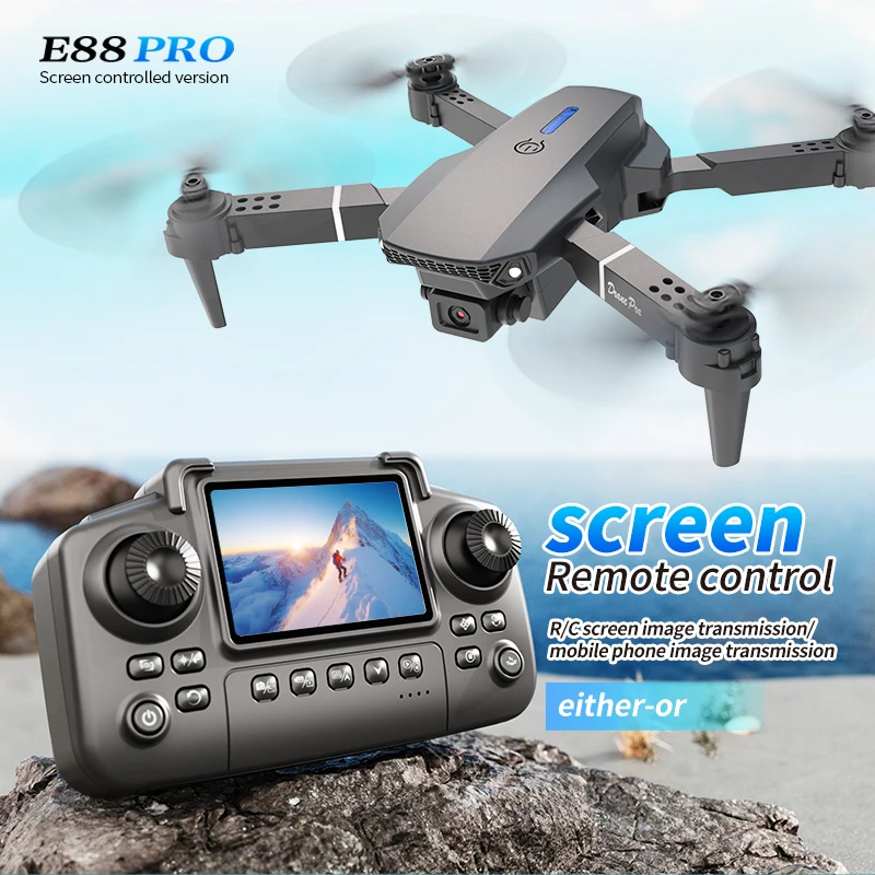Профессиональный дрон E88 PRO  – обзор и цена Drone Rc Helicopter With Camera