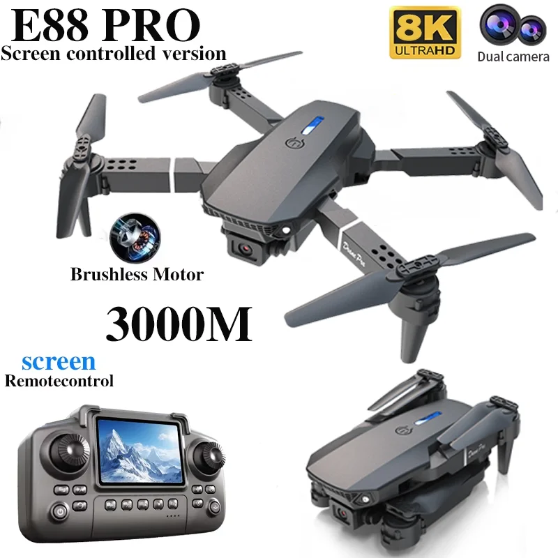Профессиональный дрон E88 PRO  – обзор и цена Drone Rc Helicopter With Camera