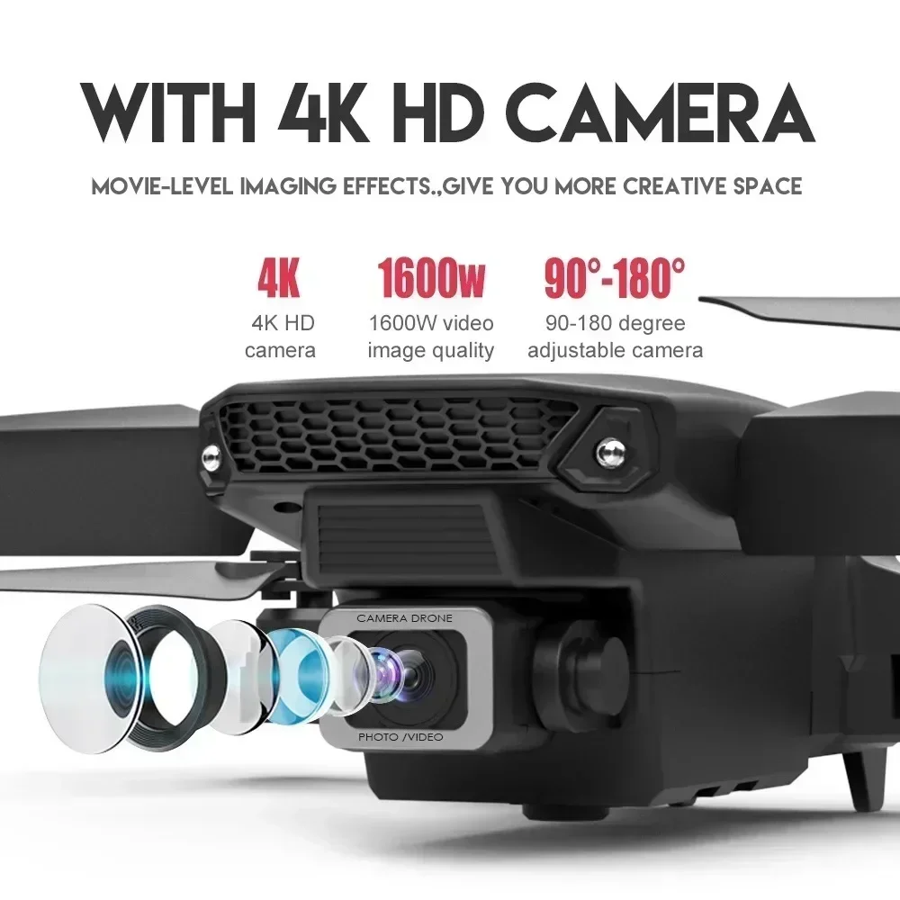 E88 Pro WIFI FPV Дрон Широкоуг – обзор и цена Drone E88Pro Rc 4K