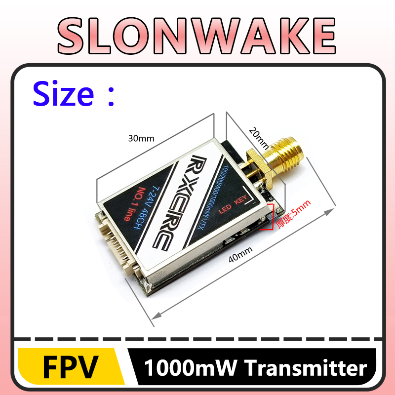 SLONWAKE 5.8G 48CH 1W VTX 100/ – обзор и цена Rc Transmitter Drone