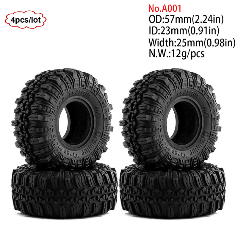 Комплект из 4 шин и дисков 1.0 – обзор и цена Rc Rock Crawler