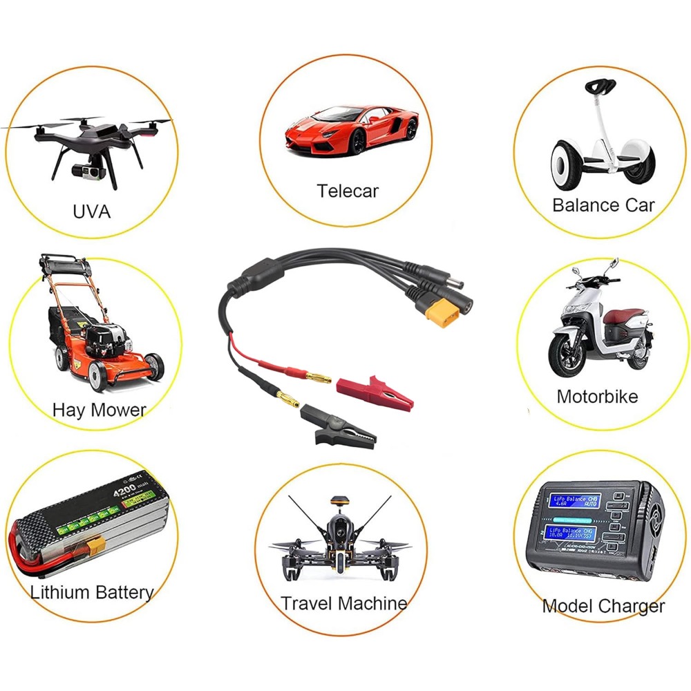 Кабель-адаптер 5-в-1 XT60 на 4 – обзор и цена Drone Smart Rc